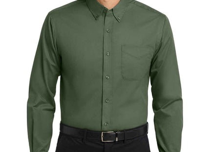 Port Authority Long Sleeve Easy Care Shirt S608 Clover Green