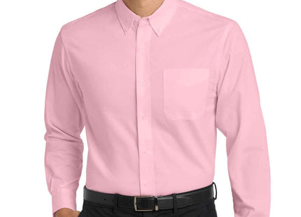 Port Authority Long Sleeve Easy Care Shirt S608 Light Pink
