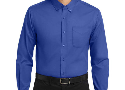 Port Authority Long Sleeve Easy Care Shirt S608 Royal Classic Navy