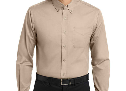 Port Authority Long Sleeve Easy Care Shirt S608 Stone