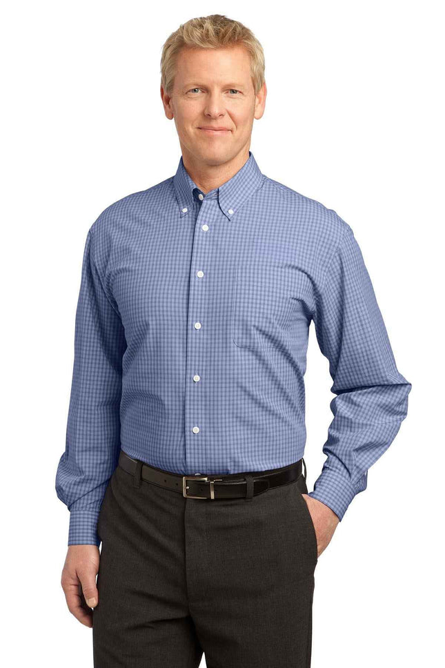 Port Authority Plaid Pattern Easy Care Shirt S639