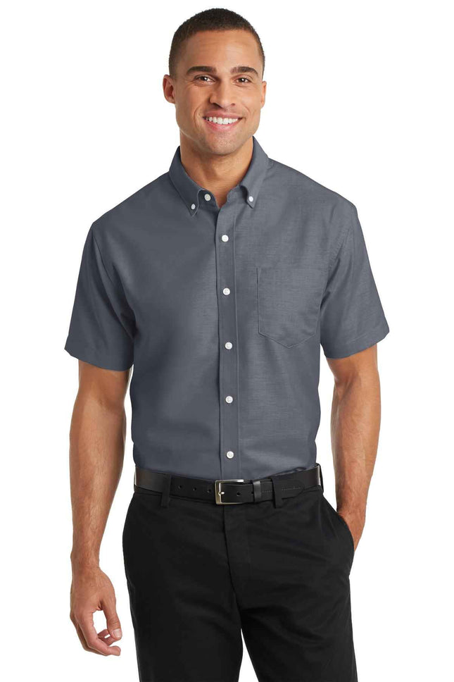 Port Authority Short Sleeve SuperPro Oxford Shirt S659