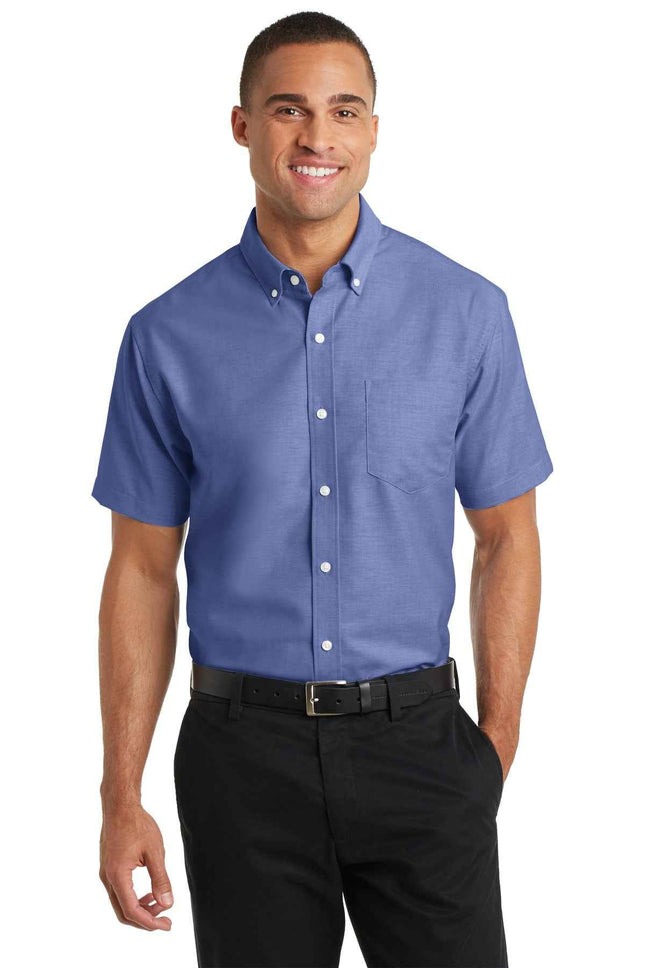 Port Authority Short Sleeve SuperPro Oxford Shirt S659
