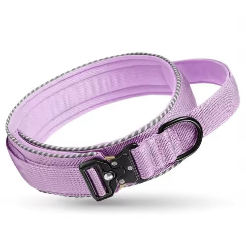 Heavy-Duty Military Training Dog Collar with Control Handle