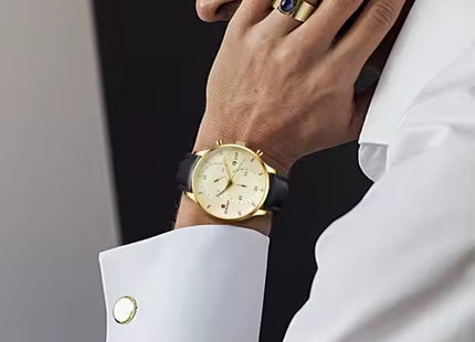 REWARD Men’s Gold Quartz Watch – Luxury Business Wristwatch