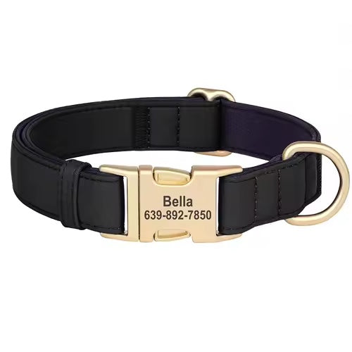 Waterproof Nylon Dog Collar with Free Personalized Engraving