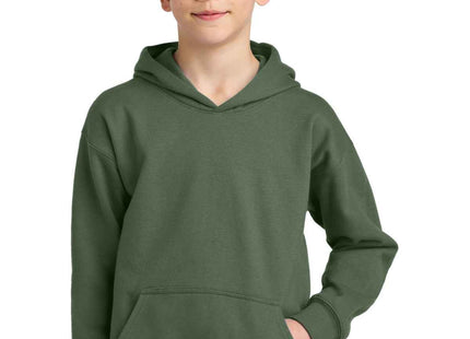 Gildan Youth Softstyle Midweight Fleece Hoodie SF500B Military Green