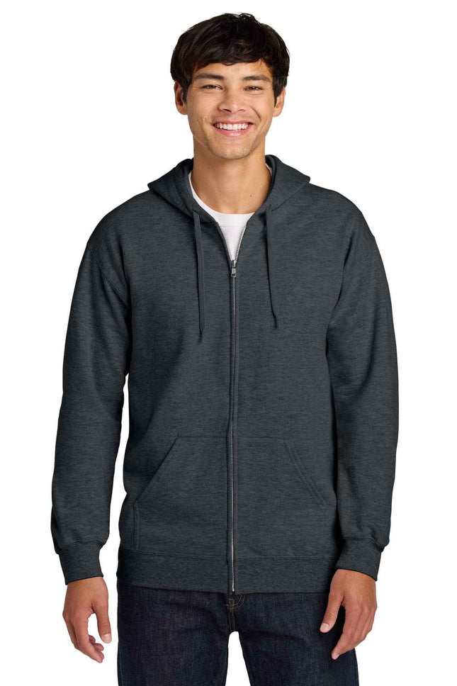 Gildan Softstyle Midweight Fleece FullZip Hooded Sweatshirt SF600