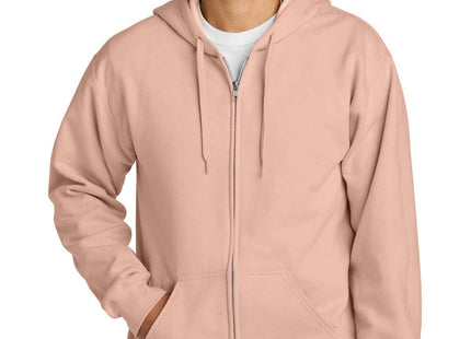 Gildan Softstyle Midweight Fleece FullZip Hooded Sweatshirt SF600 Dusty Rose