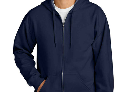 Gildan Softstyle Midweight Fleece FullZip Hooded Sweatshirt SF600 Navy