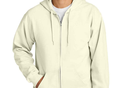 Gildan Softstyle Midweight Fleece FullZip Hooded Sweatshirt SF600 Off White