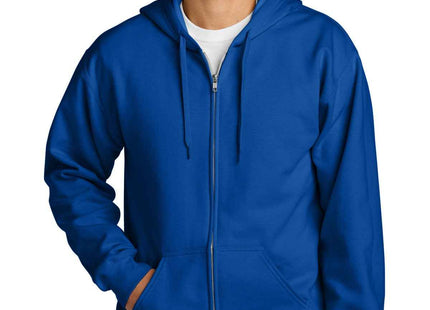 Gildan Softstyle Midweight Fleece FullZip Hooded Sweatshirt SF600 Royal