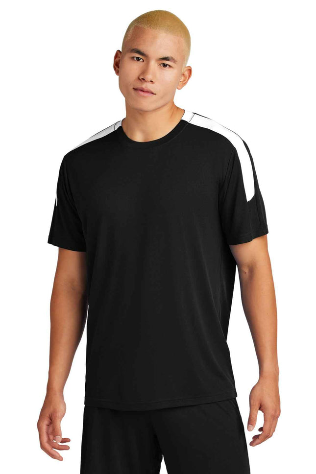 SportTek Competitor United Crew ST100 Black White