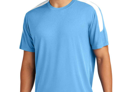 SportTek Competitor United Crew ST100 Carolina Blue White