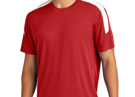 SportTek Competitor United Crew ST100 Deep Red White