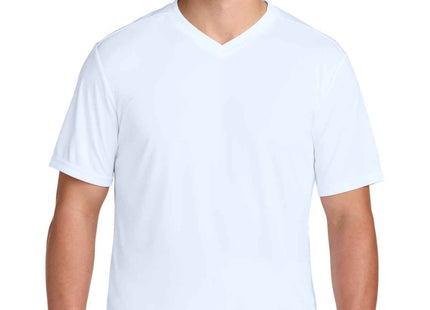 SportTek Competitor United VNeck ST101 White White