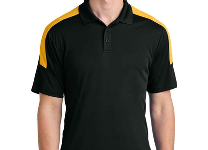 SportTek Competitor United Polo ST104 Black Gold
