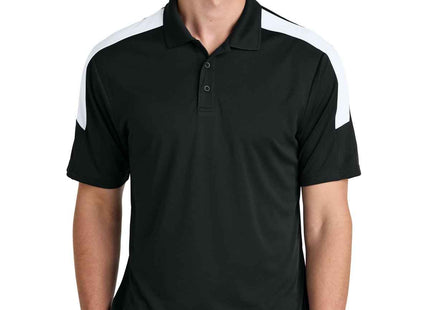 SportTek Competitor United Polo ST104 Black White