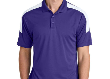 SportTek Competitor United Polo ST104 Purple White