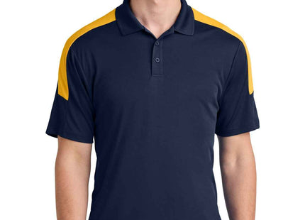 SportTek Competitor United Polo ST104 True Navy Gold