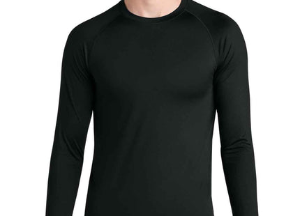 SportTek PosiCharge Compression Long Sleeve Tee ST120LS Black