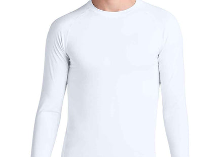 SportTek PosiCharge Compression Long Sleeve Tee ST120LS White