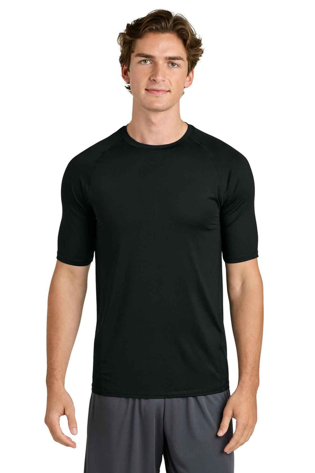 SportTek PosiCharge Compression 1/2Sleeve Tee ST120 Black