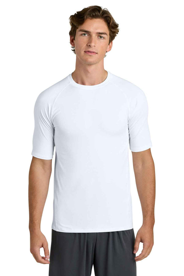 SportTek PosiCharge Compression 1/2Sleeve Tee ST120 White