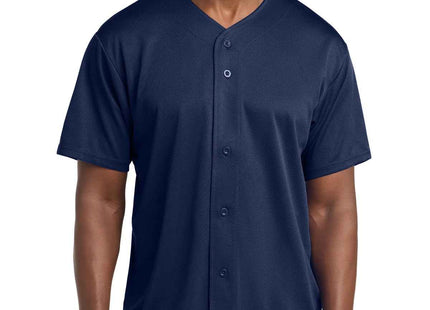 SportTek PosiCharge Tough Mesh FullButton Jersey ST220 True Navy