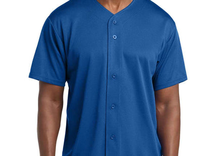 SportTek PosiCharge Tough Mesh FullButton Jersey ST220 True Royal