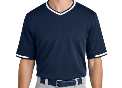 SportTek Tough Mesh VNeck Baseball Jersey ST221 True Navy