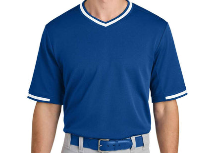 SportTek Tough Mesh VNeck Baseball Jersey ST221 True Royal
