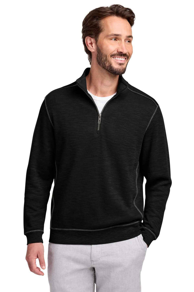 Tommy Bahama Tobago Bay 1/2Zip ST226342TB Black