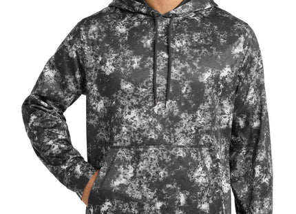 SportTek SportWick Mineral Freeze Fleece Hooded Pullover ST230 Black