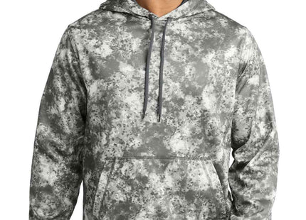 SportTek SportWick Mineral Freeze Fleece Hooded Pullover ST230 Dark Smoke Grey