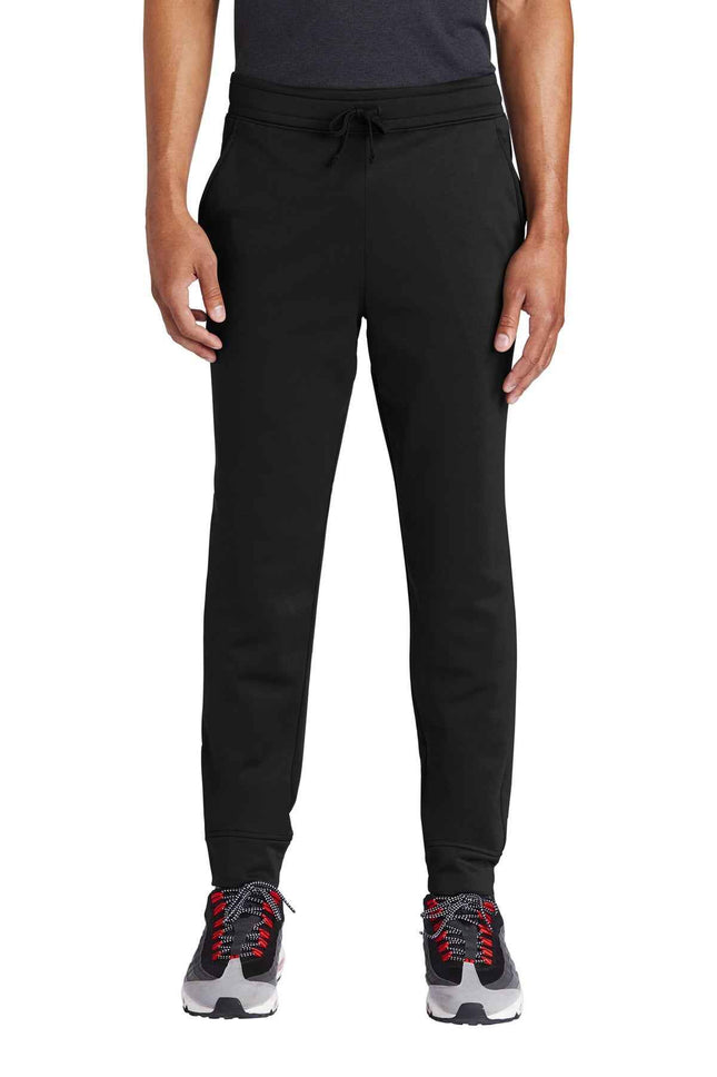 SportTek SportWick Fleece Jogger ST233 Black
