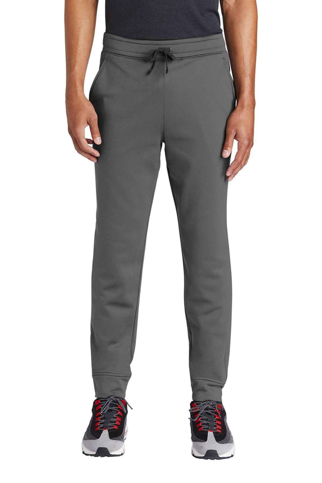 SportTek SportWick Fleece Jogger ST233 Dark Smoke Grey