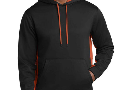 SportTek SportWick Fleece Colorblock Hooded Pullover ST235