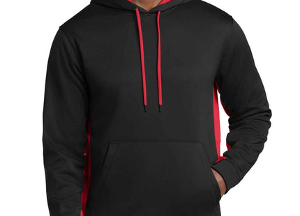 SportTek SportWick Fleece Colorblock Hooded Pullover ST235