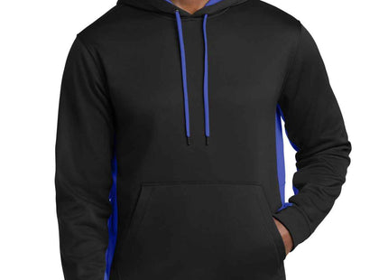 SportTek SportWick Fleece Colorblock Hooded Pullover ST235