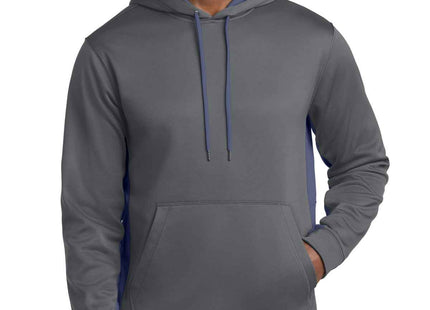 SportTek SportWick Fleece Colorblock Hooded Pullover ST235