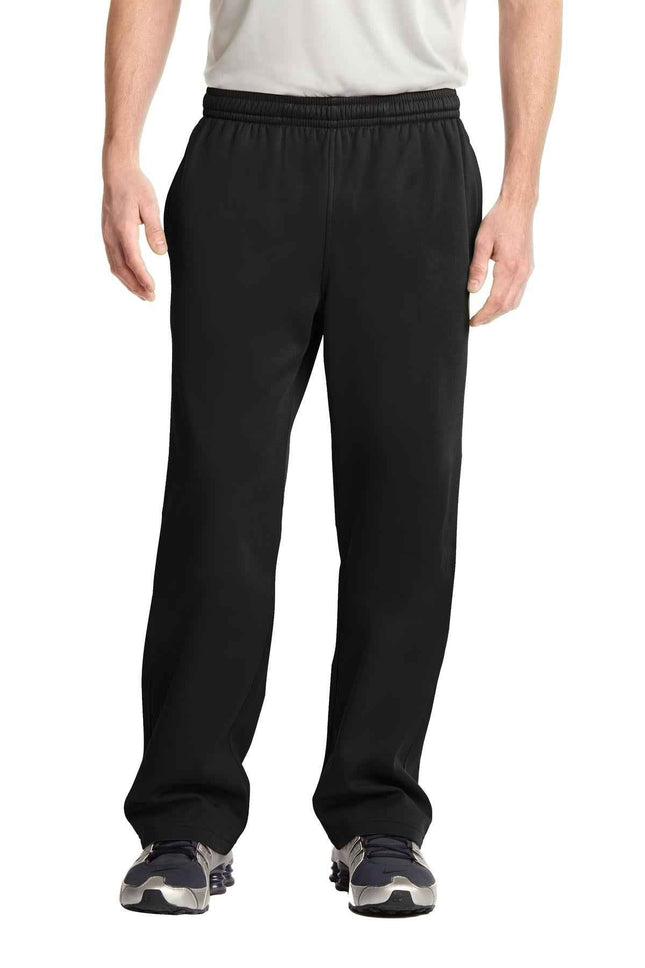 SportTek SportWick Fleece Pant ST237 Black