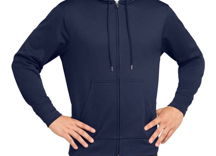 SportTek SportWick Fleece FullZip Hooded Jacket ST238 Navy