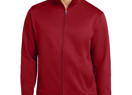 SportTek SportWick Fleece FullZip Jacket ST241 Deep Red