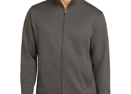 SportTek SportWick Fleece FullZip Jacket ST241 Iron Grey
