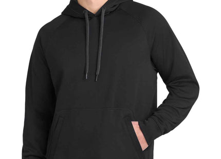 SportTek Tech Fleece Hooded Sweatshirt ST250 Black