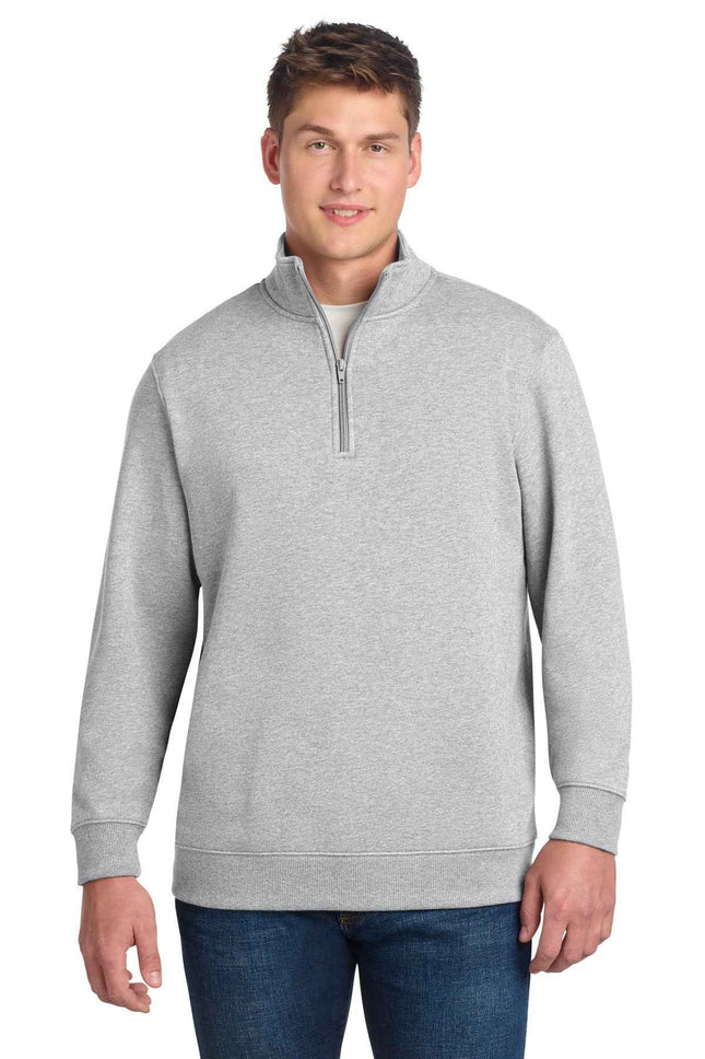 SportTek 1/4Zip Sweatshirt ST253 Athletic Heather