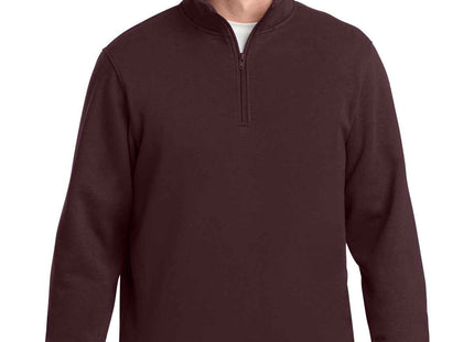 SportTek 1/4Zip Sweatshirt ST253 Maroon