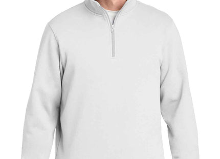 SportTek 1/4Zip Sweatshirt ST253 White