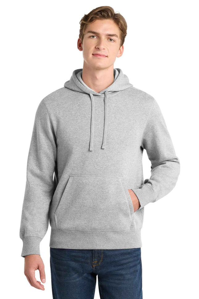 SportTek Pullover Hooded Sweatshirt ST254 Athletic Heather